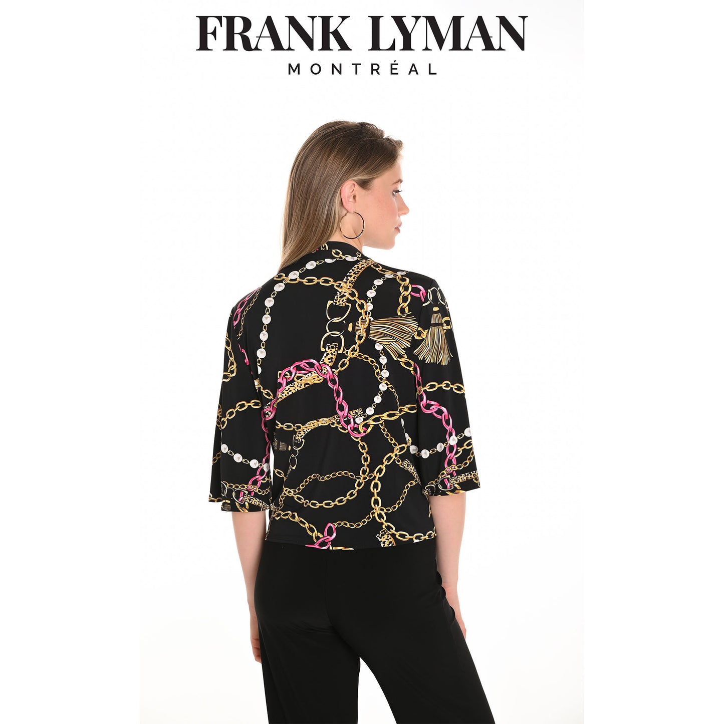 251372 CHAIN PRINT TOP FRANK LYMAN