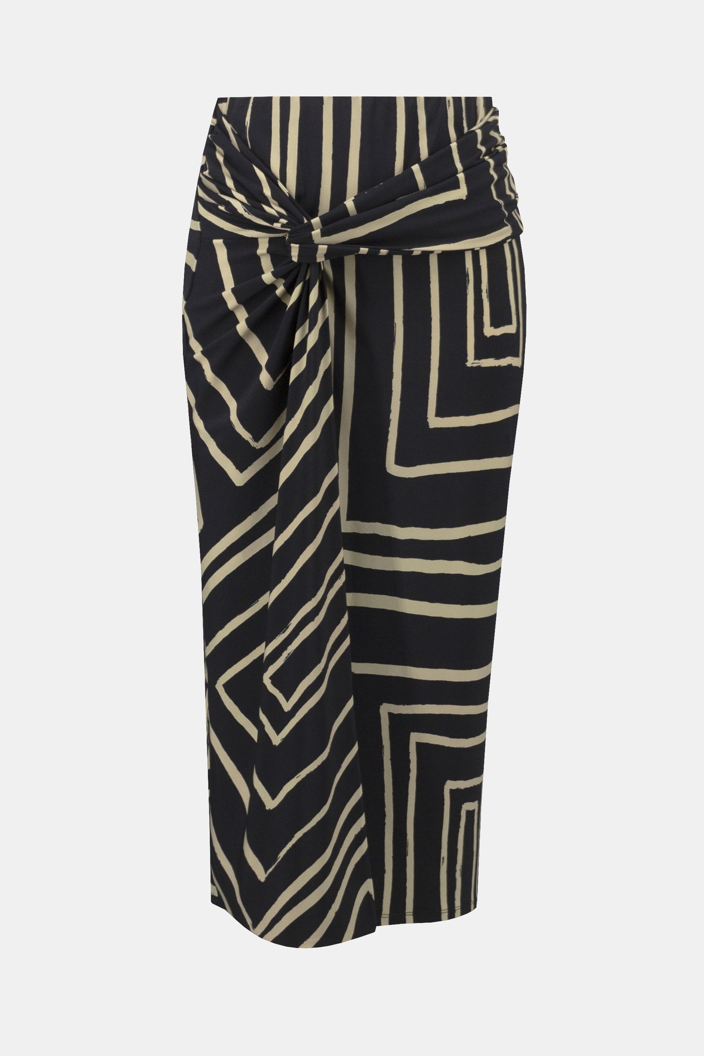 SLINKY KNIT GEO PRINT PENCIL SKIRT JOSEPH RIBKOFF