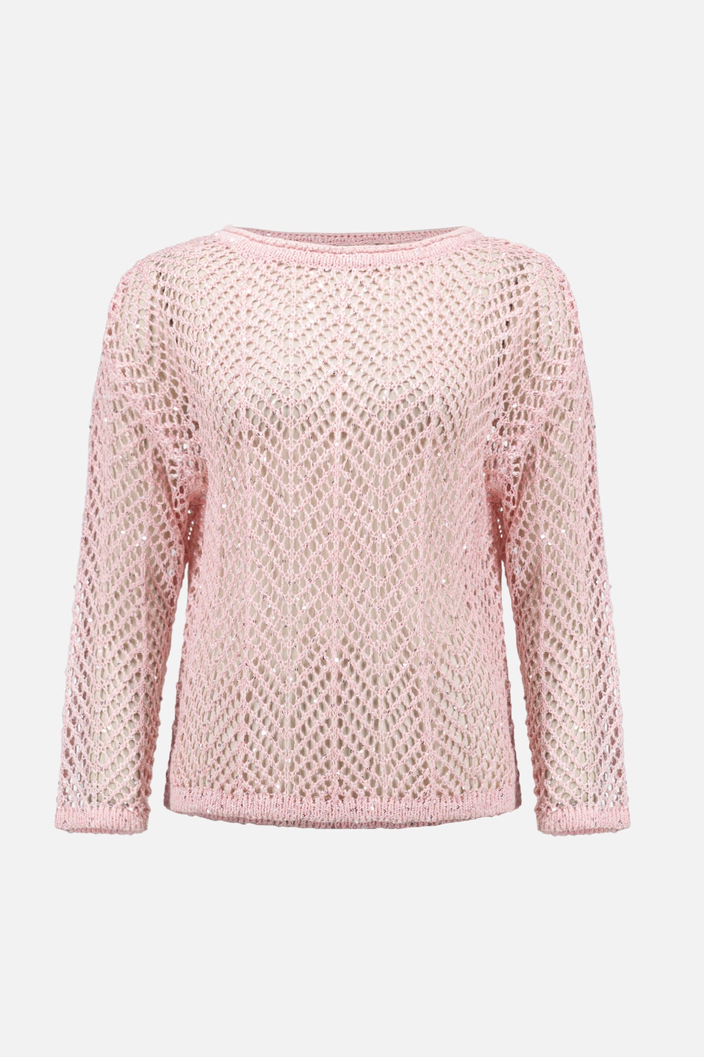 SEQUINS YARN LONG SLEEVE KNIT JOSEPH RIBKOFF