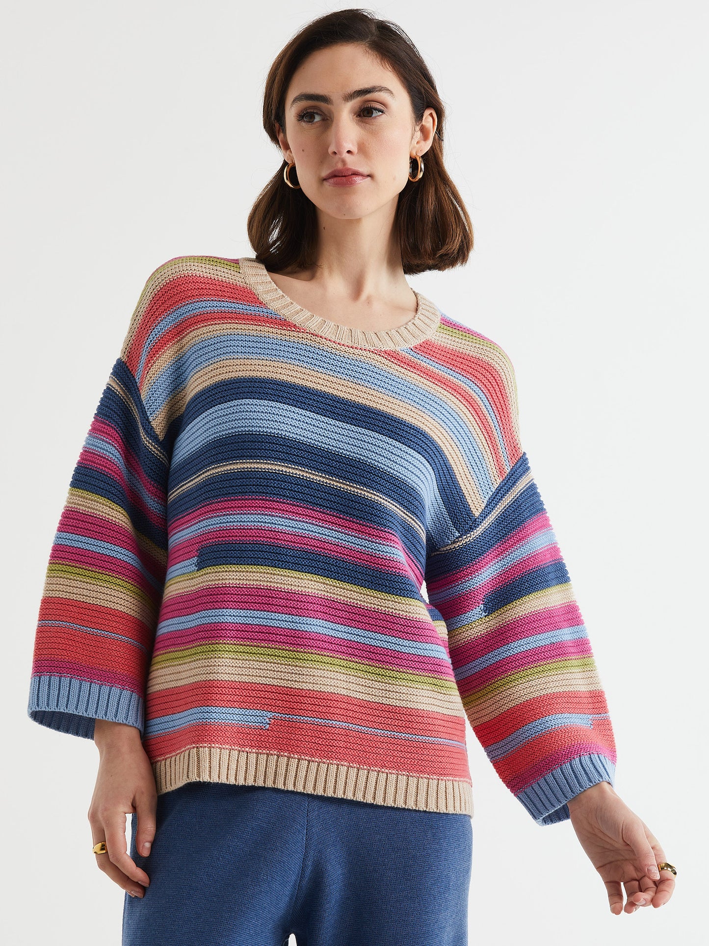 LD+Co LC7165 Multi Stripe Jumper
