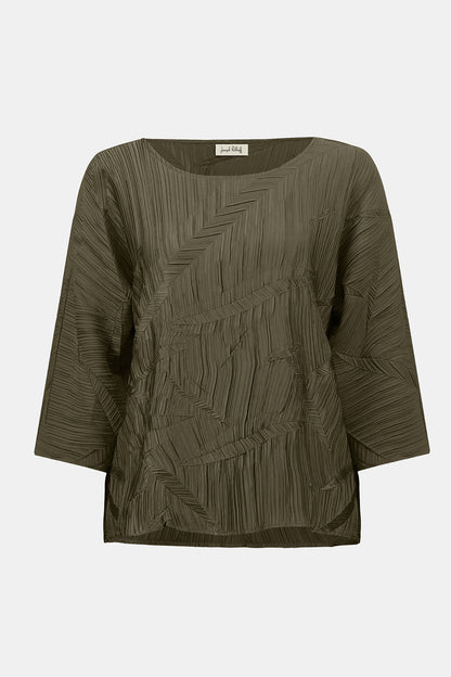 PLEATED SATIN BOXY TOP Joseph Ribkoff