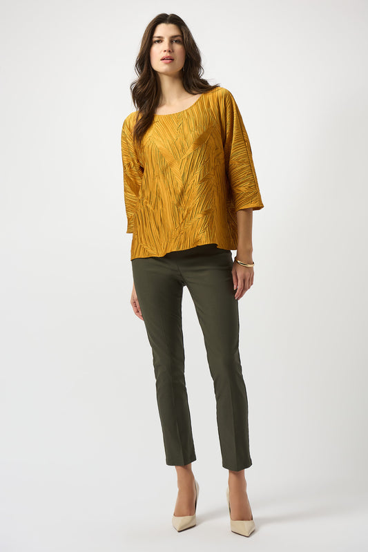 PLEATED SATIN BOXY TOP Joseph Ribkoff