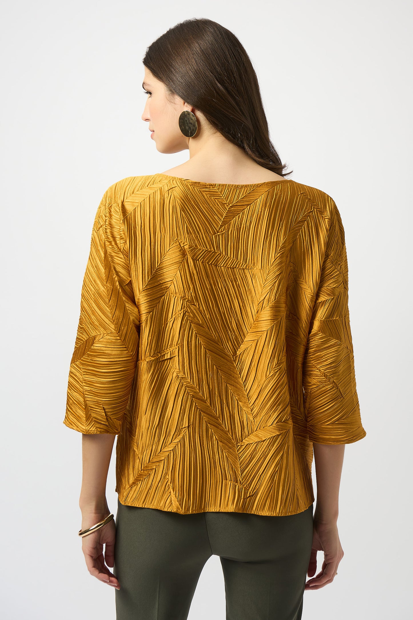 PLEATED SATIN BOXY TOP Joseph Ribkoff