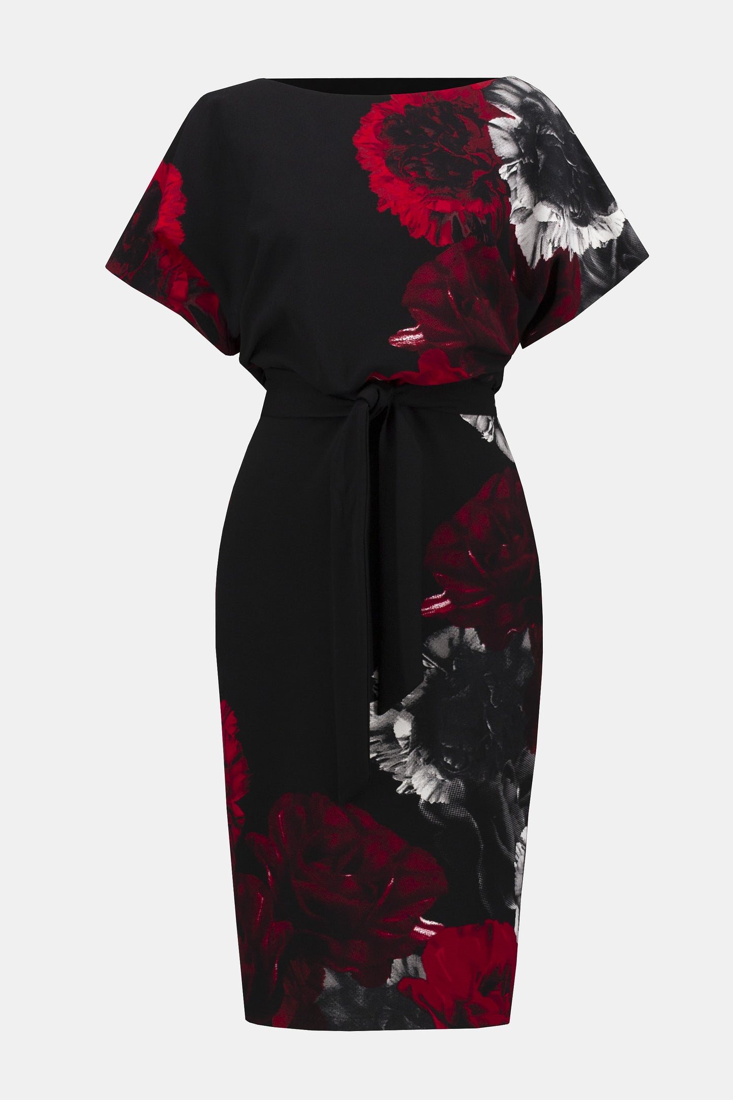 SCUBA CREPE FLORAL DRESS JOSEPH RIBKOFF