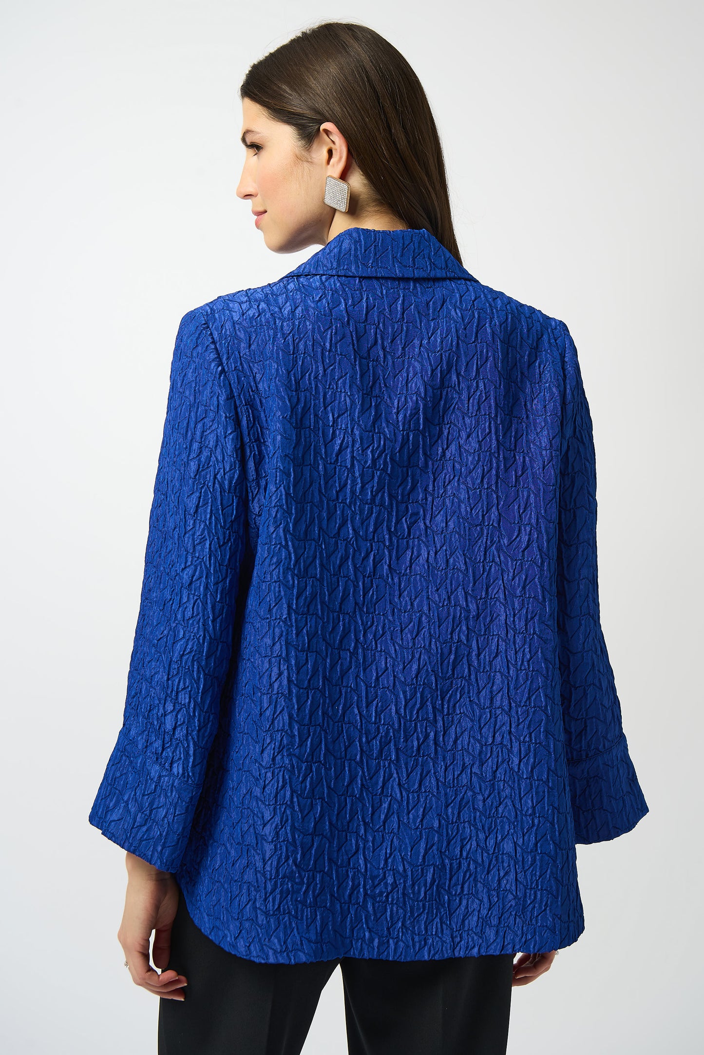 TEXTURED JACQUARD SWING JACKET Joseph Ribkoff
