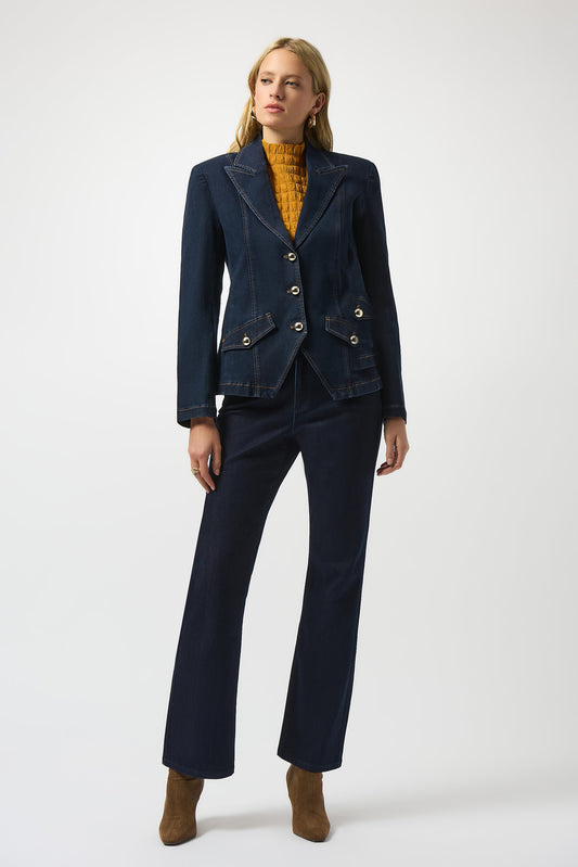 STRETCH DENIM BLAZER JOSEPH RIBKOFF