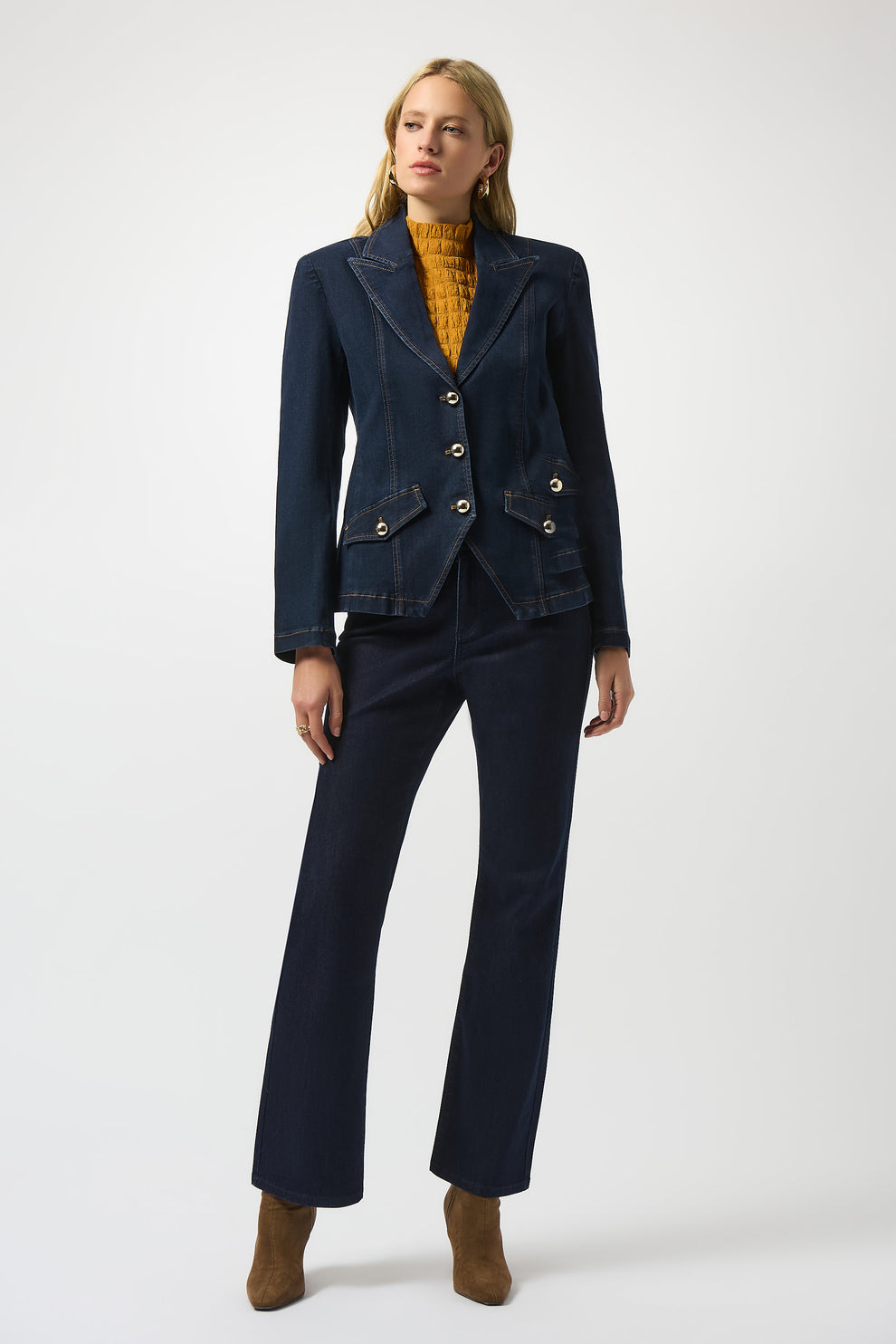 Classic Straight Blazer by Joseph Ribkoff