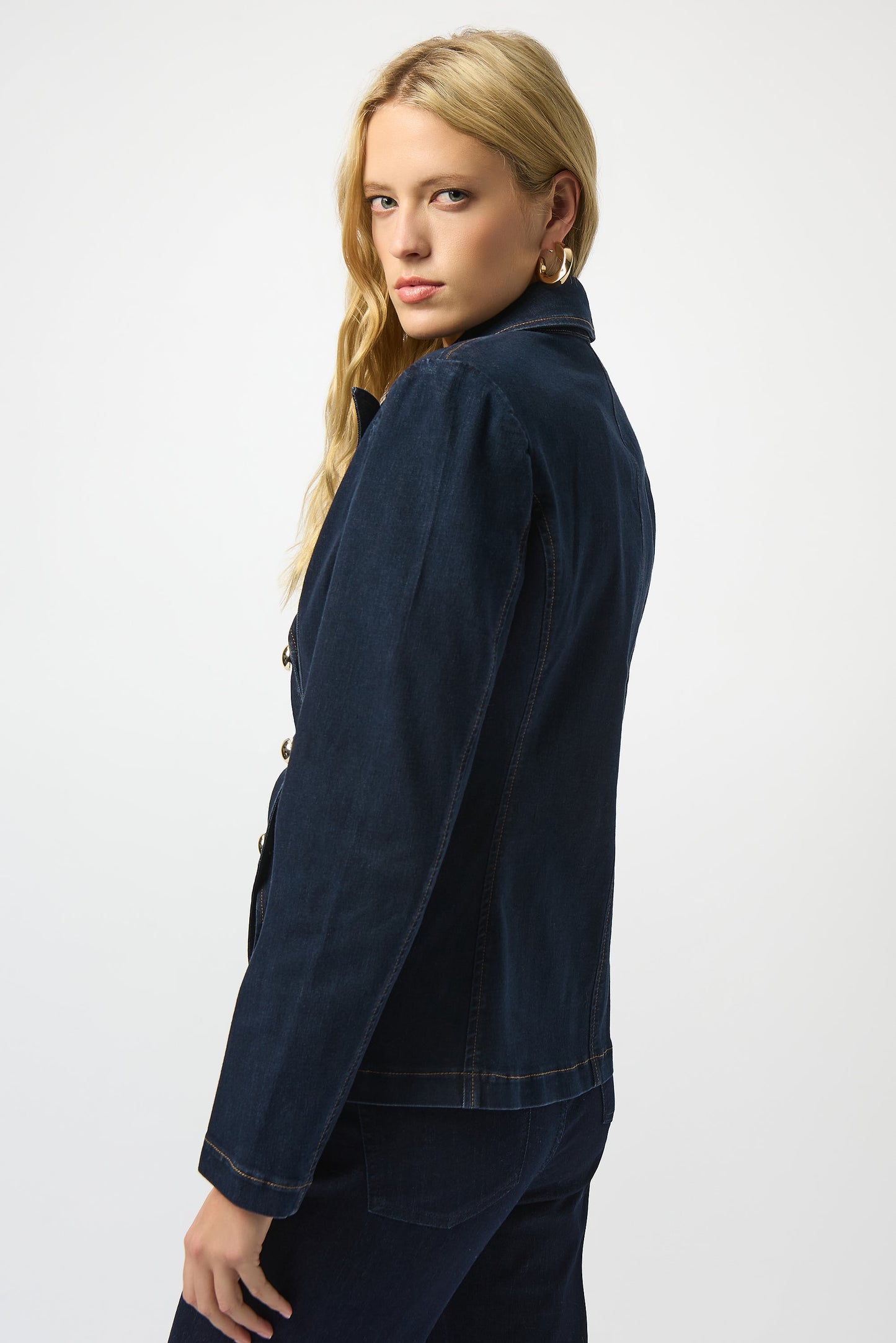 STRETCH DENIM BLAZER JOSEPH RIBKOFF