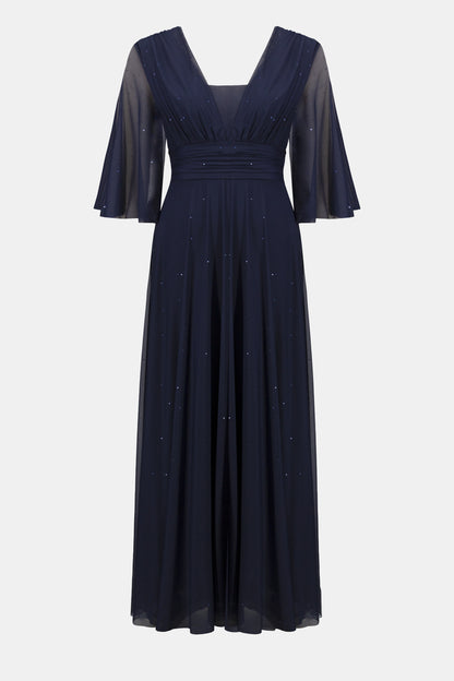 SPRINKLE MESH A LINE GOWN JOSEPH RIBKOFF