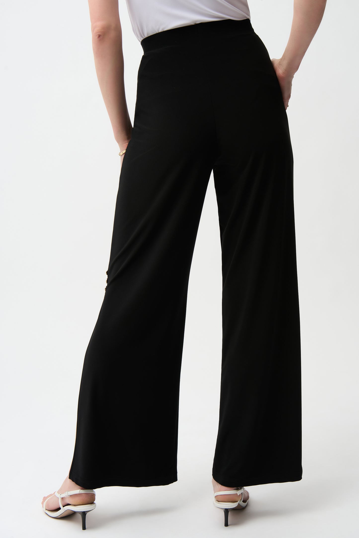 SILKY KNIT WIDE LEG PULL ON PANT JOSEPH RIBKOFF