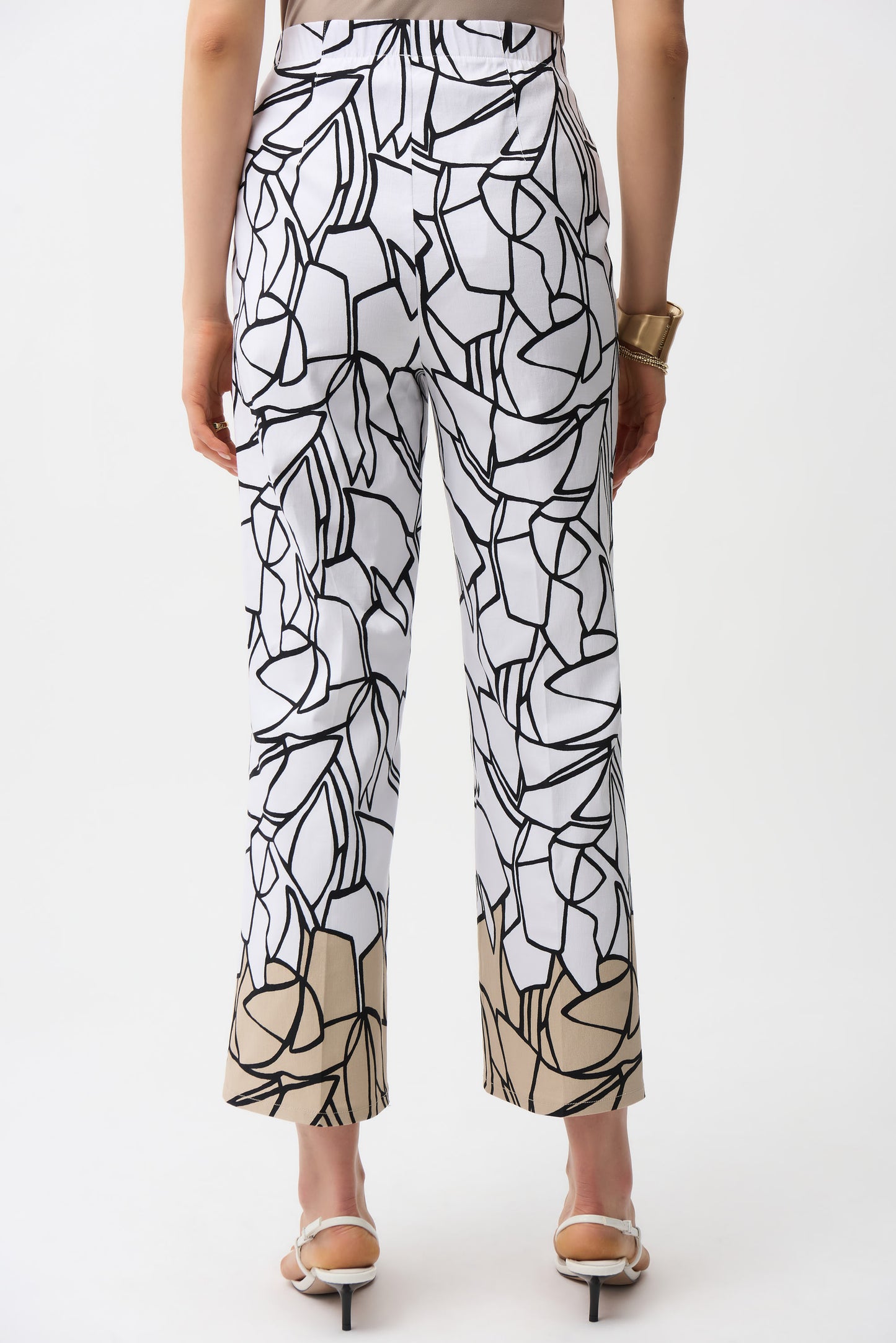 MILLENNIUM ABSTRACT PRINT WIDE LEG PANT JOSEPH RIBKOFF