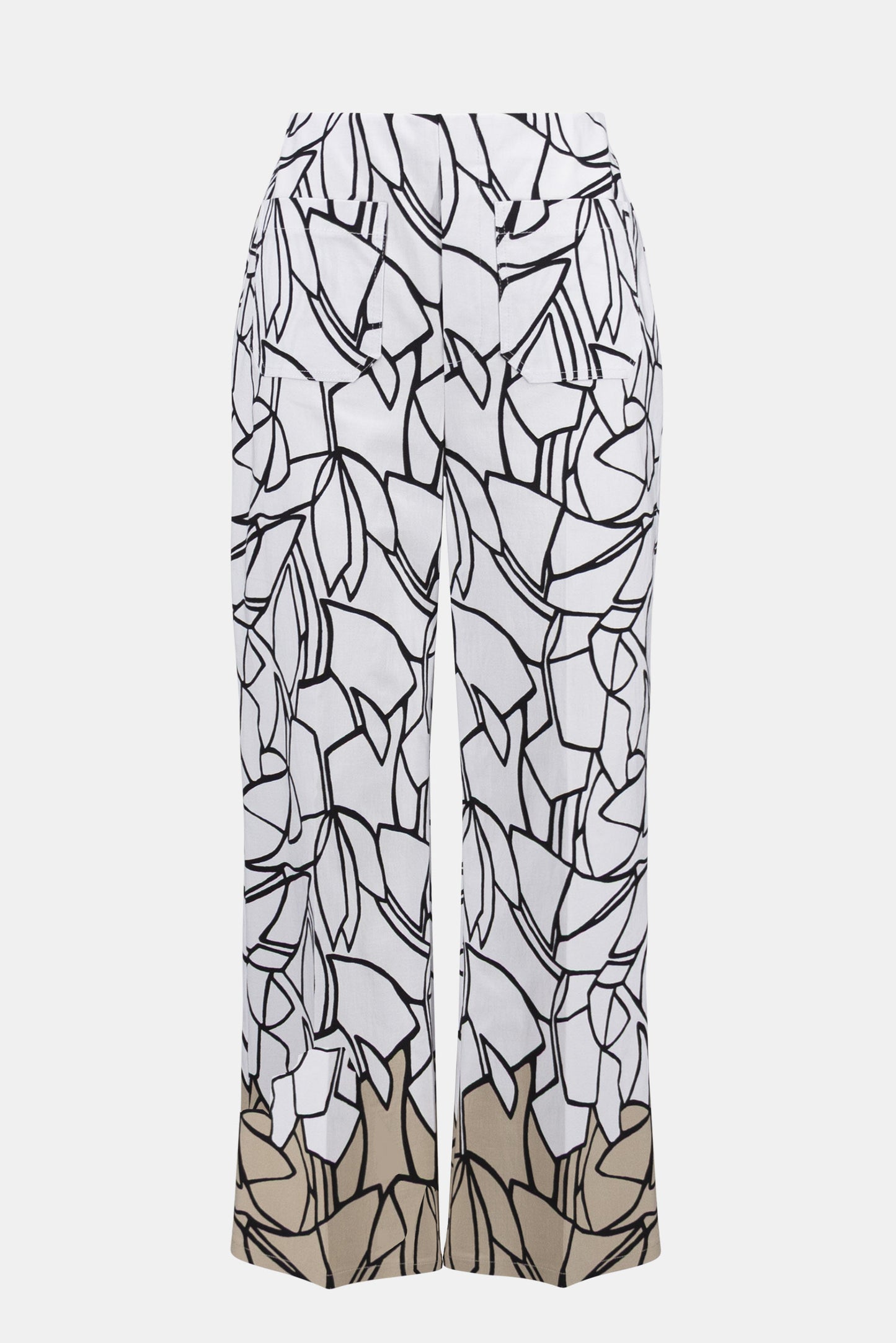 MILLENNIUM ABSTRACT PRINT WIDE LEG PANT JOSEPH RIBKOFF