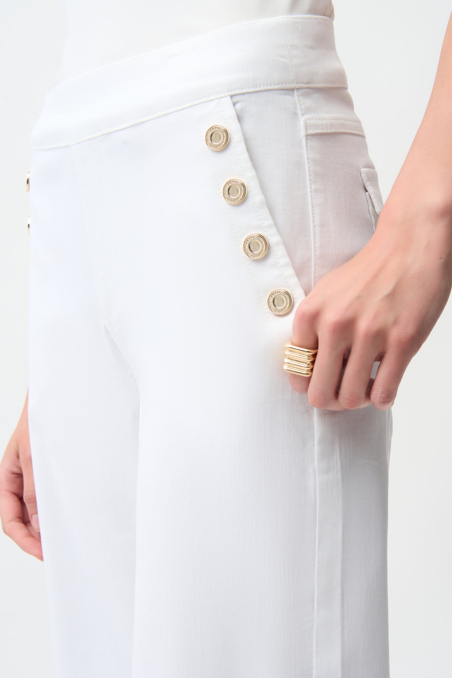 WIDE LEG PULL-ON JEANS JOSEPH RIBKOFF