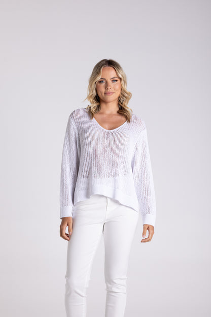 3103 TWO T'S V NECK SWEATER