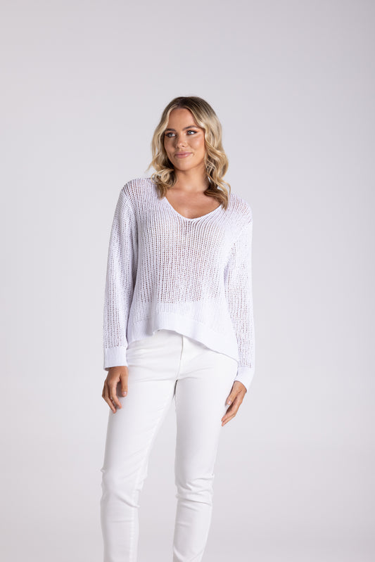 3103 TWO T'S V NECK SWEATER