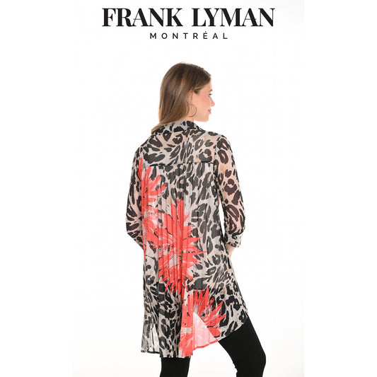 251401 HI-LO BUTTON FRONT SHIRT FRANK LYMAN