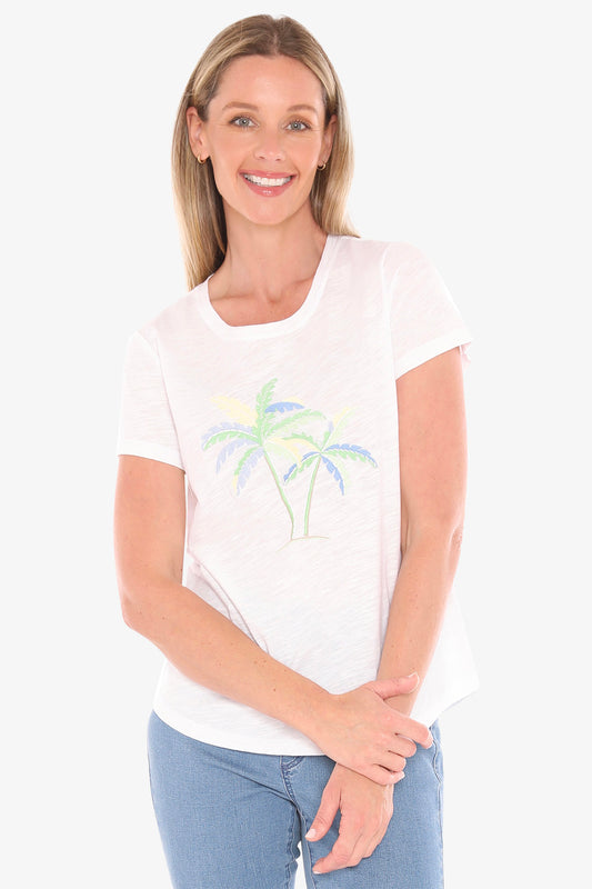 EMBROIDERED PALM TEE JUMP