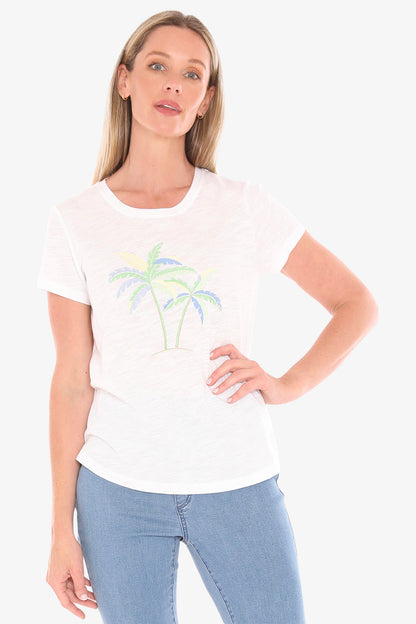 EMBROIDERED PALM TEE JUMP