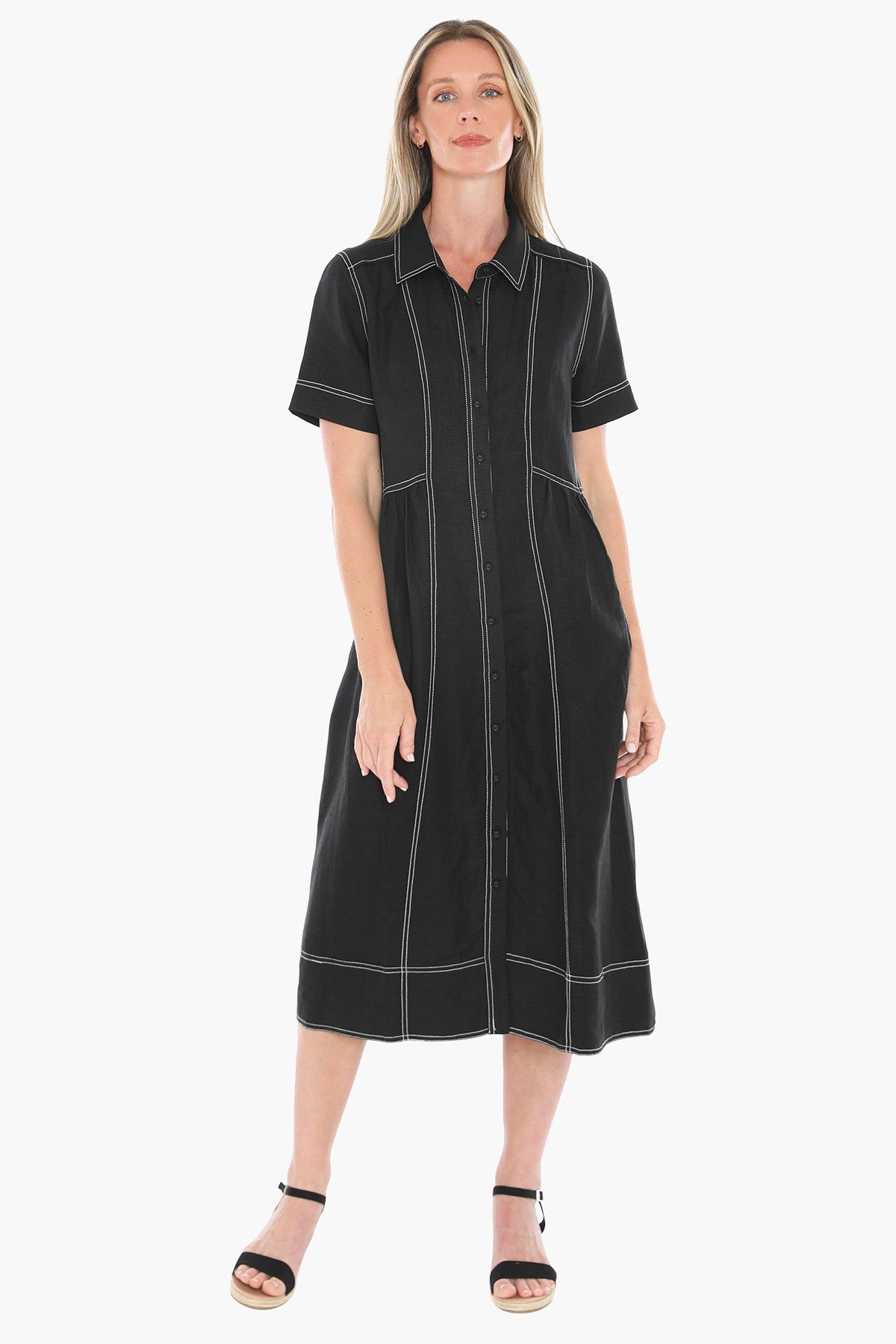 CONTRAST STITCH DRESS JUMP