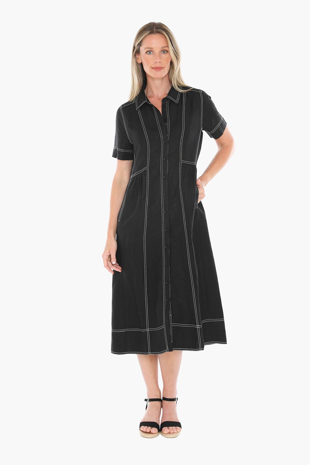 CONTRAST STITCH DRESS JUMP