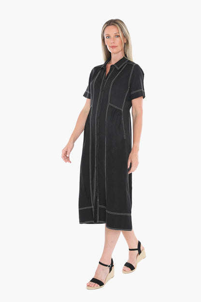 CONTRAST STITCH DRESS JUMP