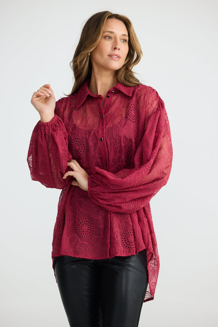 EDEN SHORTSLEEVE FLORAL TOP