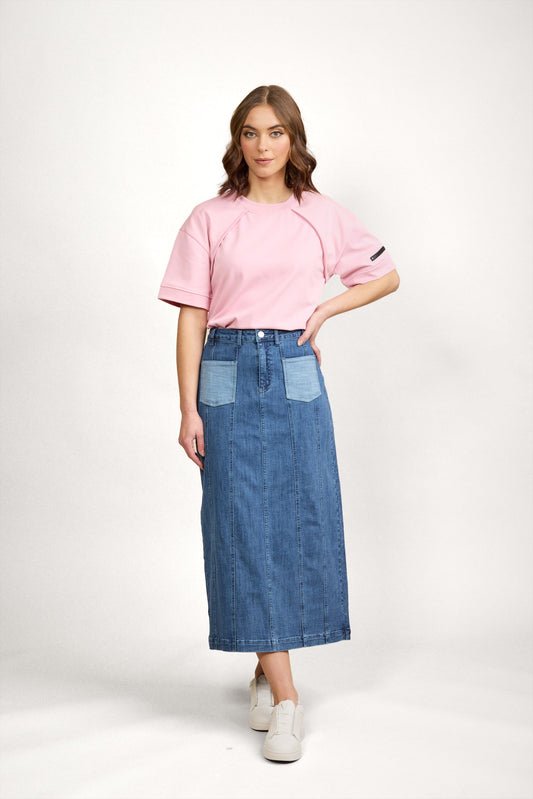Knewe 4032 Cooper Skirt – Blue Wash