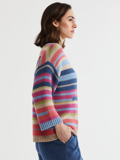 LD+Co LC7165 Multi Stripe Jumper