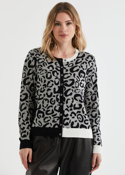 LD+Co LC7166 Leopard Cardi