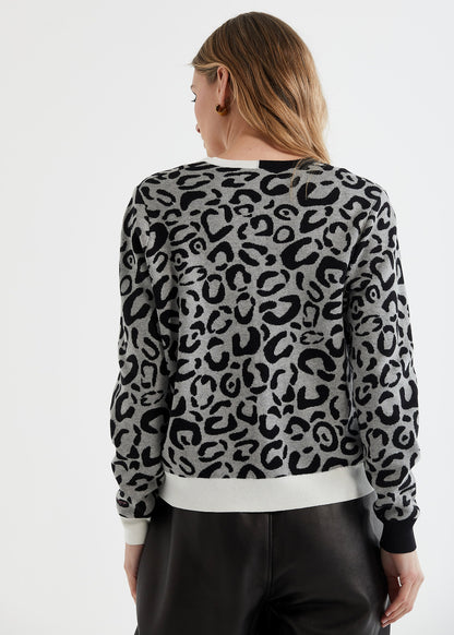 LD+Co LC7166 Leopard Cardi