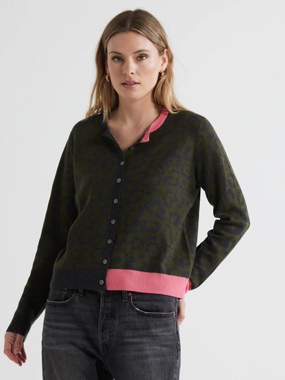 LD+Co LC7166 Leopard Cardi
