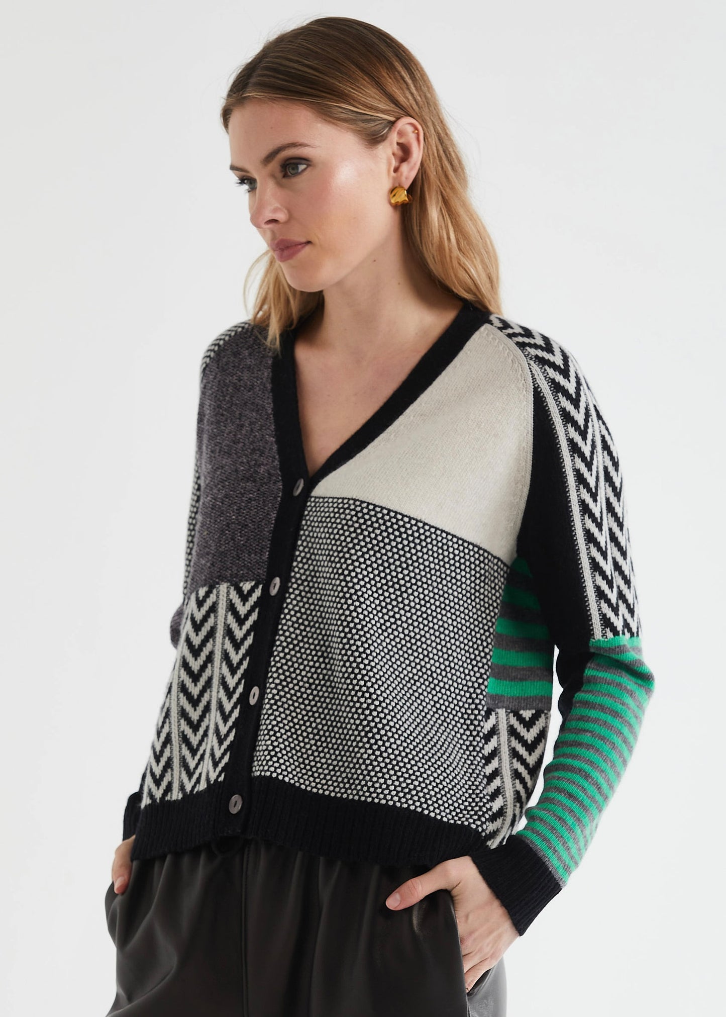 LD+Co LC7185 Textured Cardi