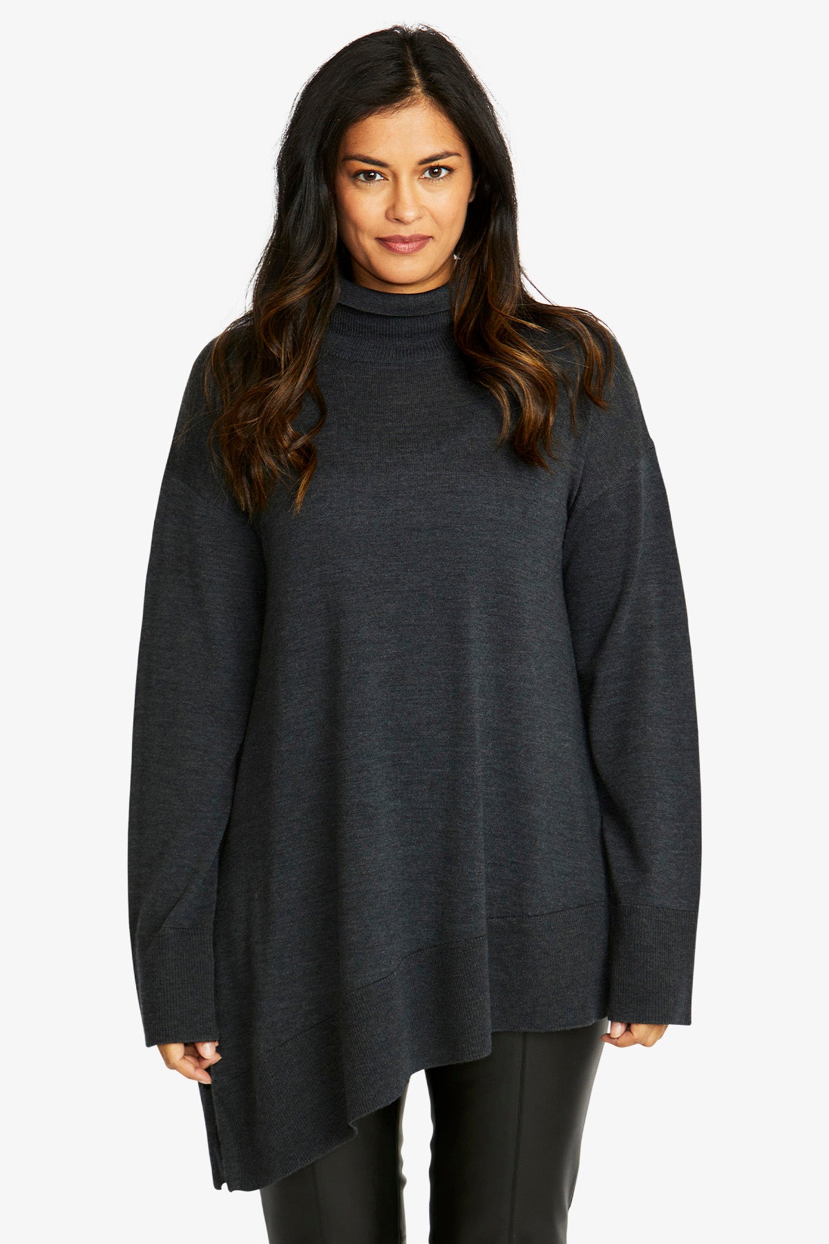 MERINO ASYMMETRIC JUMPER PINGPONG