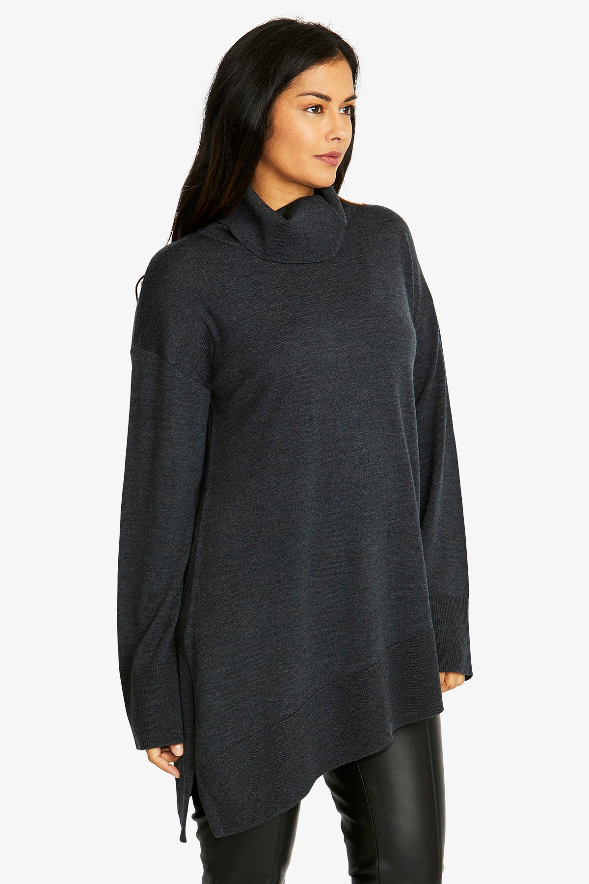 MERINO ASYMMETRIC JUMPER PINGPONG