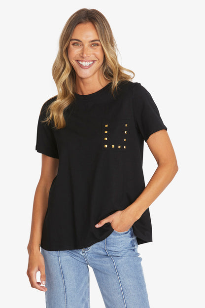 STUD POCKET TEE PINGPONG