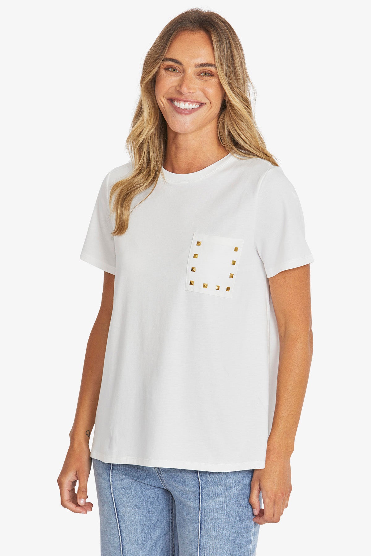 STUD POCKET TEE PINGPONG