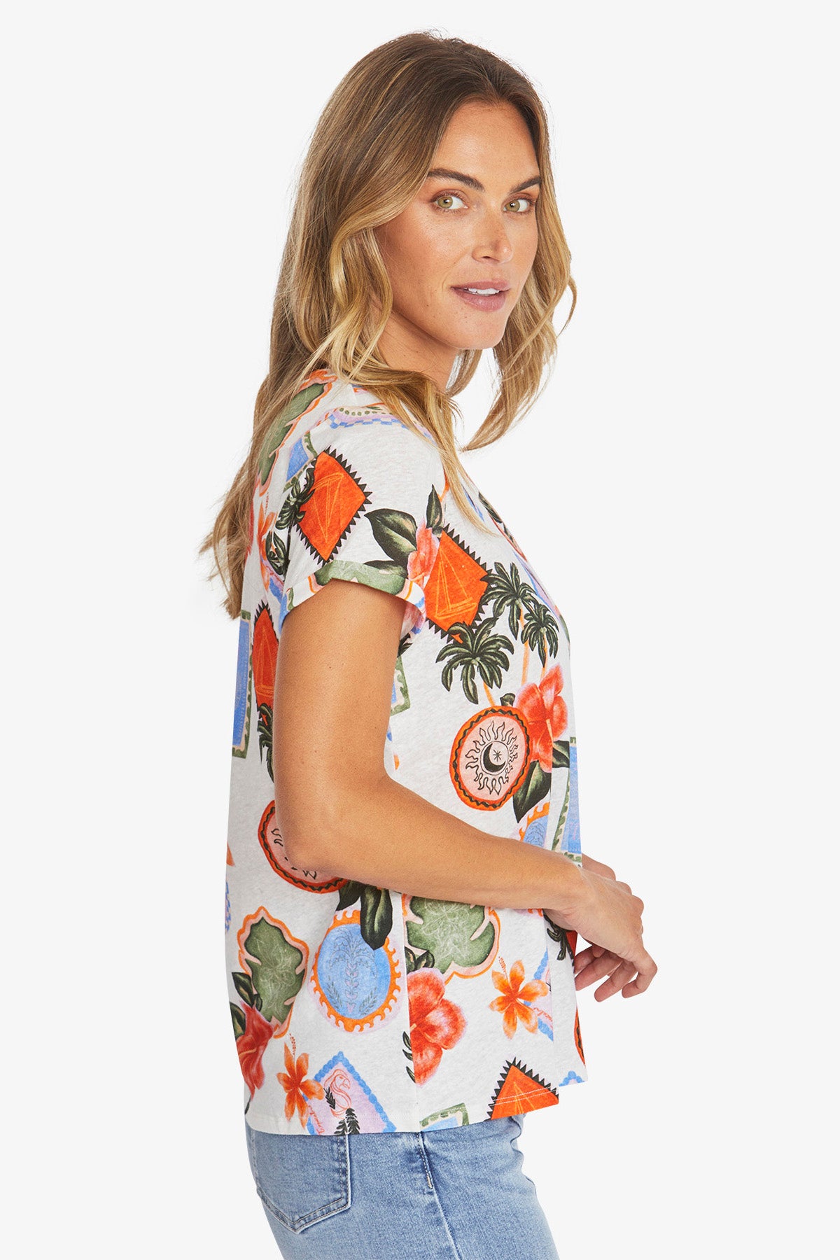 595208 TAHITI PRINT TEE PINGPONG