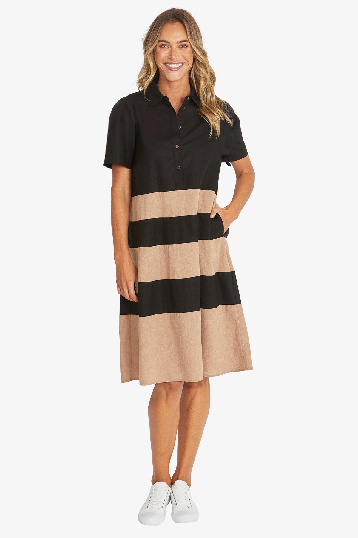 KASBAH STRIPED DRESS PINGPONG