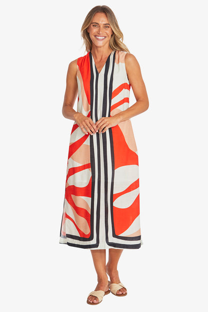 LINEAR MAXI DRESS PINGPONG