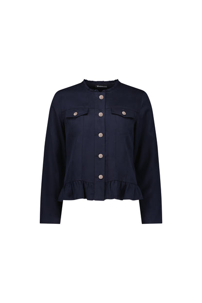 2047N VASSALLI JACKET FRILL HEM