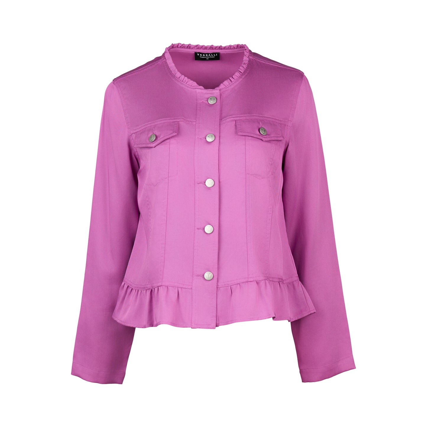 2047N VASSALLI JACKET FRILL HEM